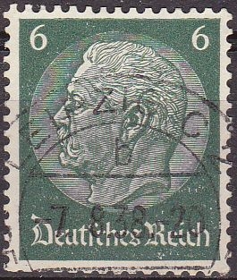 Alemania 1933 Scott 419 Sello º 85 Cumpleaños de Von Hindenburg 6 Alemania Allemagne Germany Deutschland